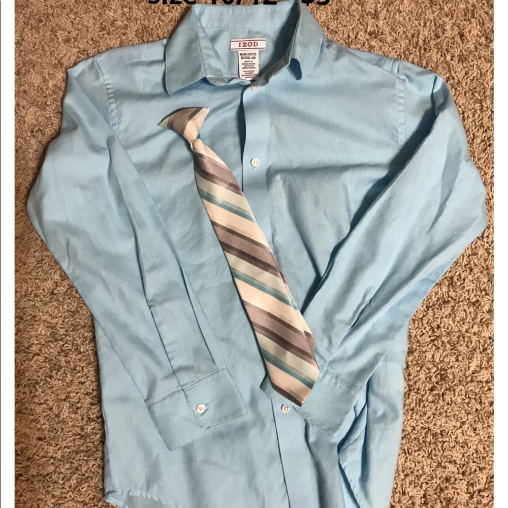 Boys dress shirt and tie